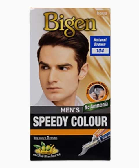 BIGEN HAIR MENS SPEEDY COLOUR NATURAL BROWN 104 
