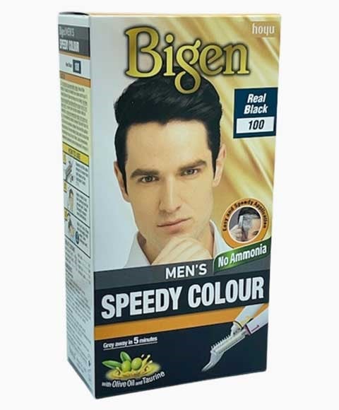 BIGEN HAIR MENS SPEEDY COLOUR REAL BLACK 100 