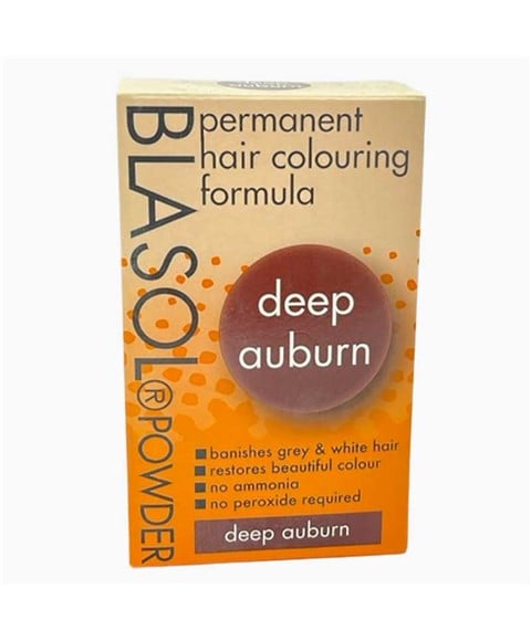 BLASOL POWDER PERMANENT HAIR COLORING DEEP AUBURN 