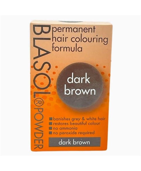 BLASOL POWDER PERMANENT HAIR COLORING DARK BROWN 