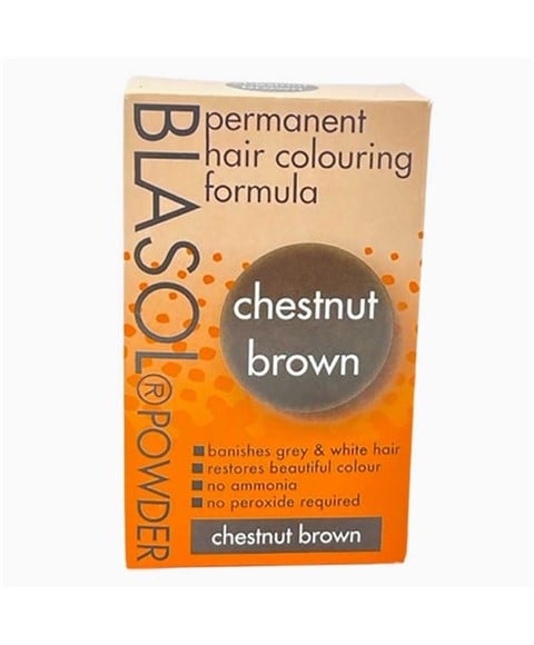 BLASOL POWDER PERMANENT HAIR COLORING CHESTNUT BROWN 