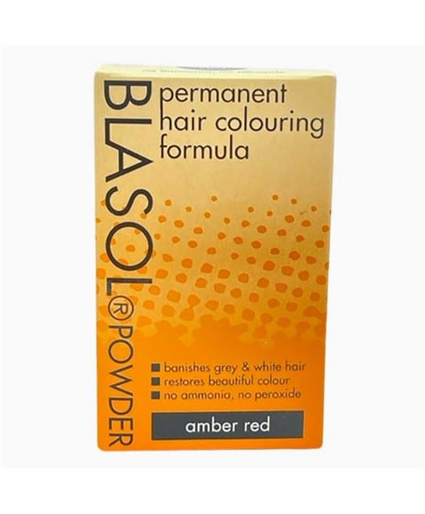 BLASOL POWDER PERMANENT HAIR COLORING AMBER RED 