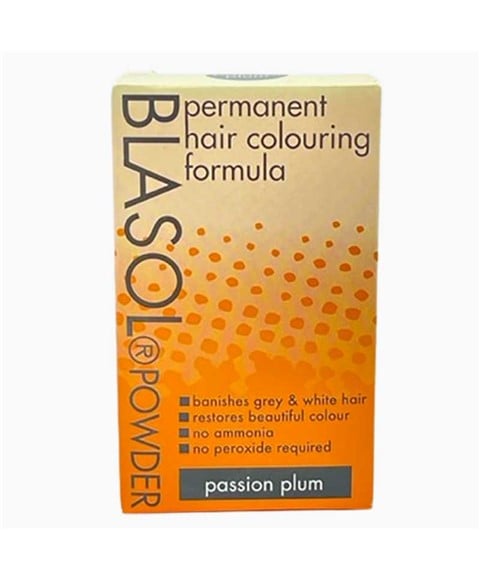 BLASOL POWDER PERMANENT HAIR COLORING PASSION PLUM 