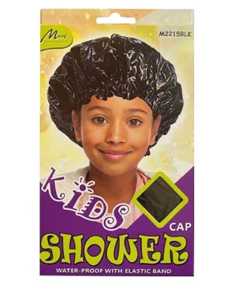 KIDS WATER PROOF SHOWER CAP M2215BLK 