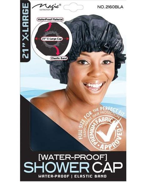 MAGIC COLLECTION WATER PROOF SHOWER CAP 2160BLA 