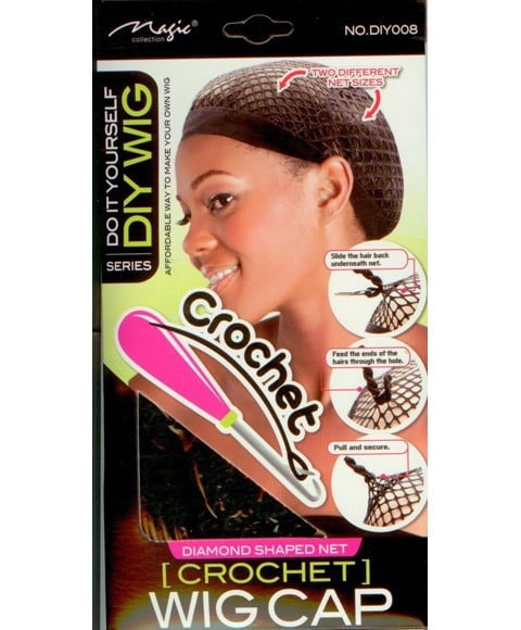 DIY SERIES CROCHET DIAMOND SHAPED NET WIG CAP DIY008 
