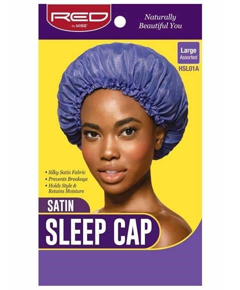 SATIN SLEEP CAP ASSORTED HSL01A 