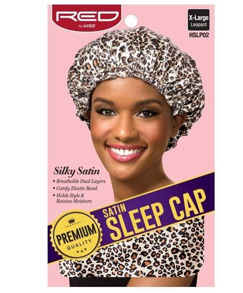 SATIN SLEEP CAP LEOPARD HSLP02 