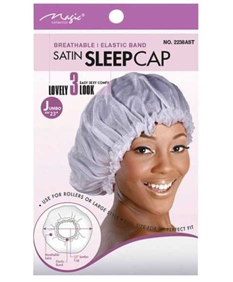 MAGIC COLLECTION SATIN SLEEP CAP 2238 ASSORTED 