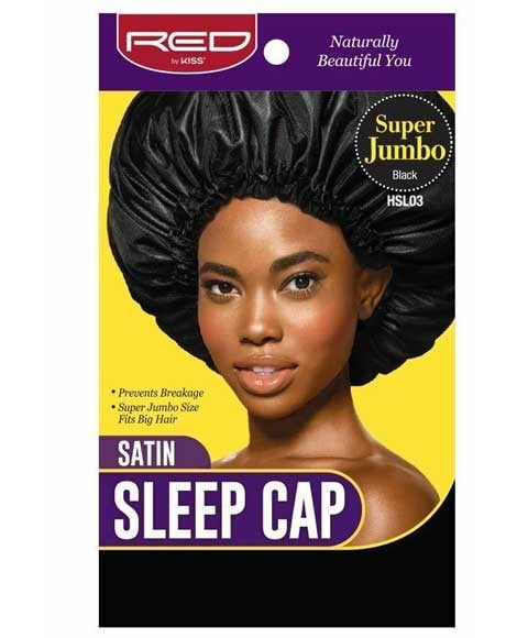SATIN SLEEP CAP BLACK HSL03 