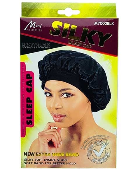 SILKY BREATHABLE SLEEP CAP M7000BLK 