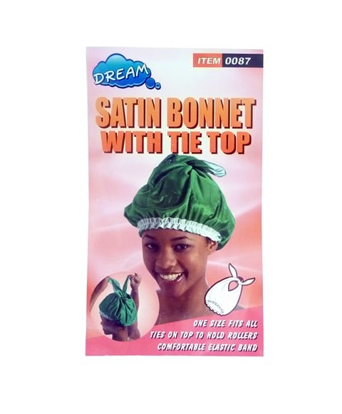 SATIN BONNET WITH TIE TOP 0087 