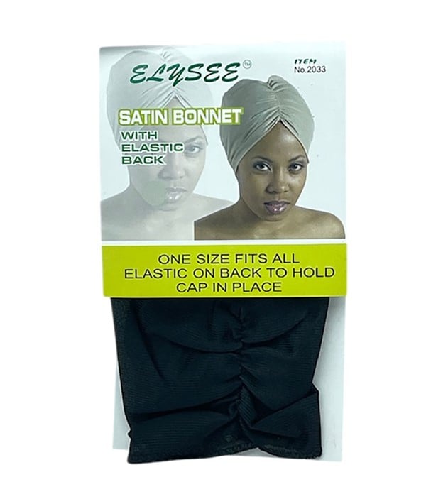 ELYSEE STAR SATIN BONNET WITH ELASTIC BACK 2033 