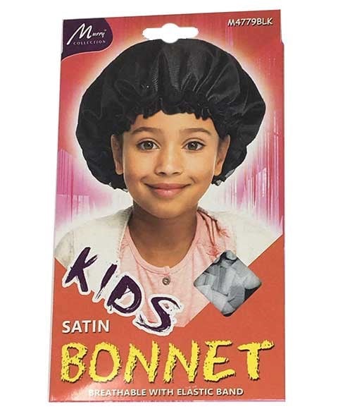 MURRY COLLECTION KIDS SATIN BONNET M4779BLK 