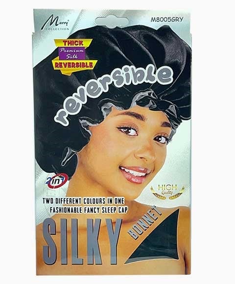 MURRY COLLECTION REVERSIBLE SILKY BONNET M8005GRY 