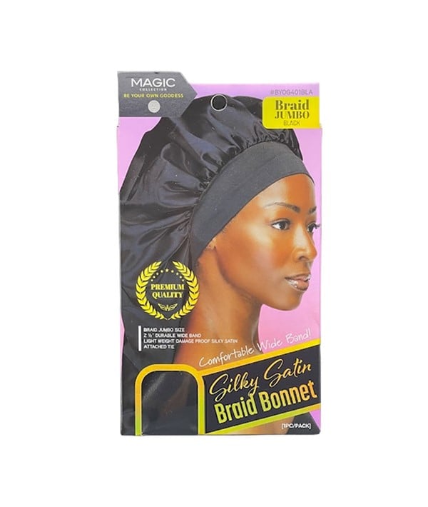 MAGIC COLLECTION SILKY SATIN BRAID BONNET BYOG401BLA