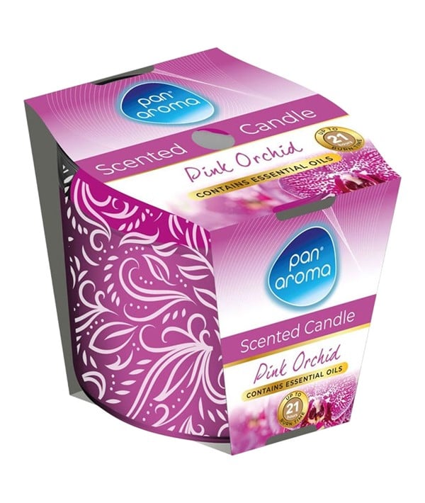 SCENTED CANDLE PINK ORCHID 