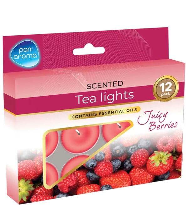 SCENTED TEA LIGHTS JUICY BERRIES 