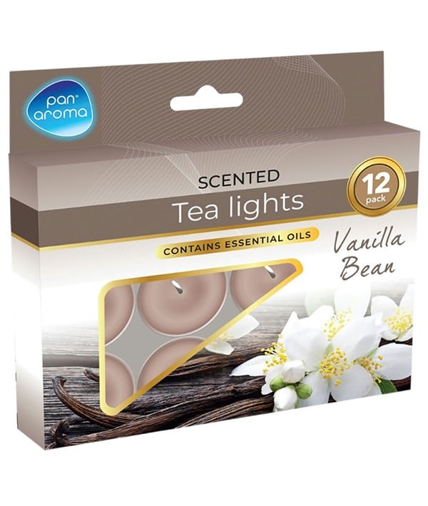 SCENTED TEA LIGHTS VANILLA BEAN 