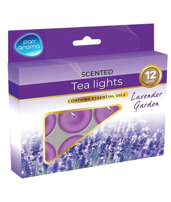 SCENTED TEA LIGHTS LAVENDER GARDEN 