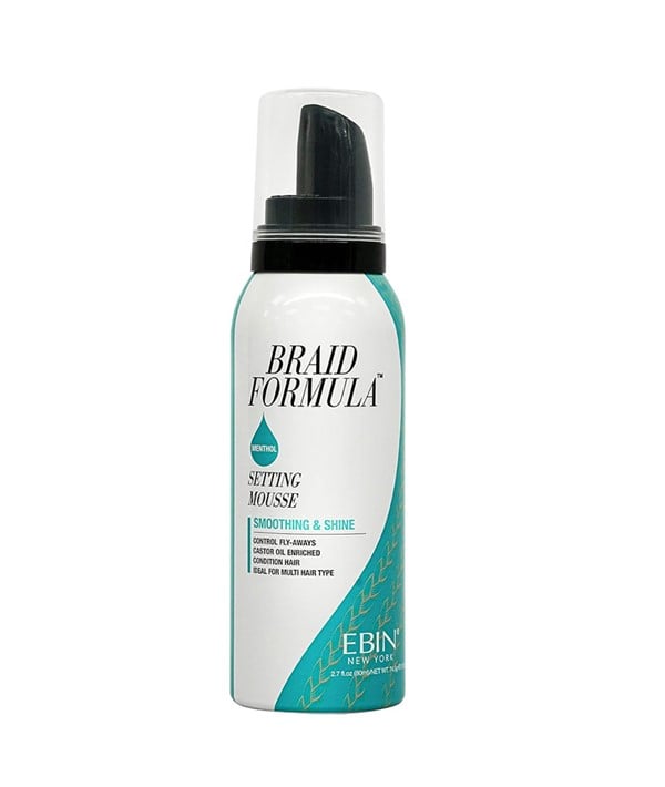 BRAID FORMULA MENTHOL SETTING MOUSSE SMOOTHING AND SHINE 