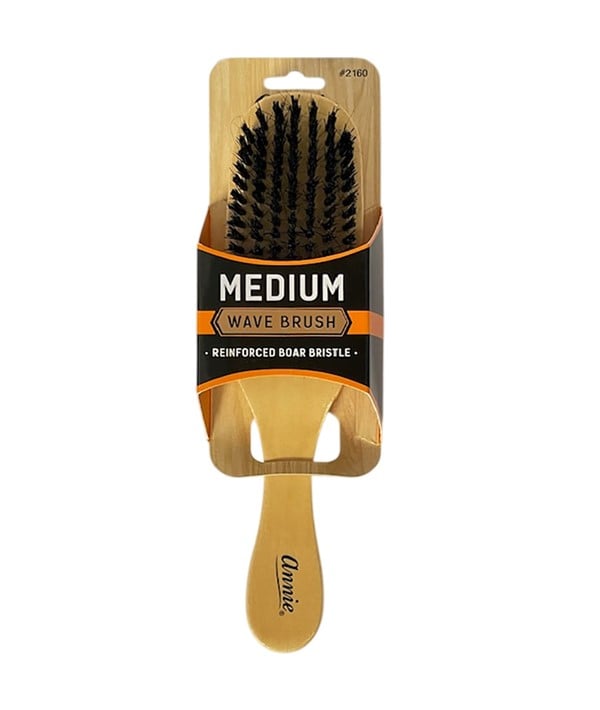 ANNIE NATURAL BOAR BRISTLE MEDIUM WAVE BRUSH 2160 