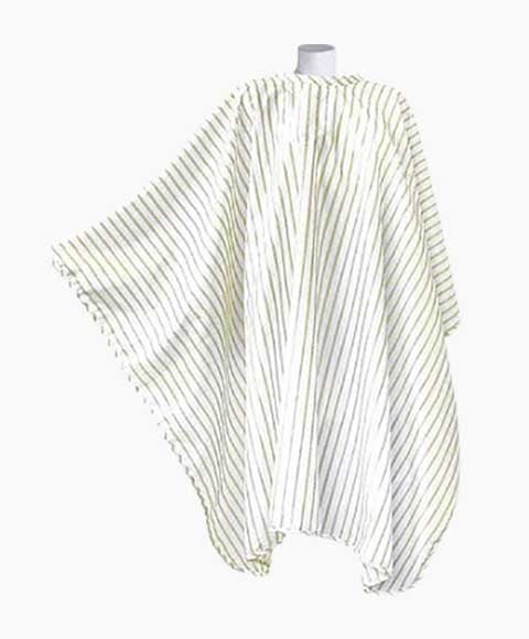 DMI VINTAGE BARBER CAPE GOLD ON WHITE 