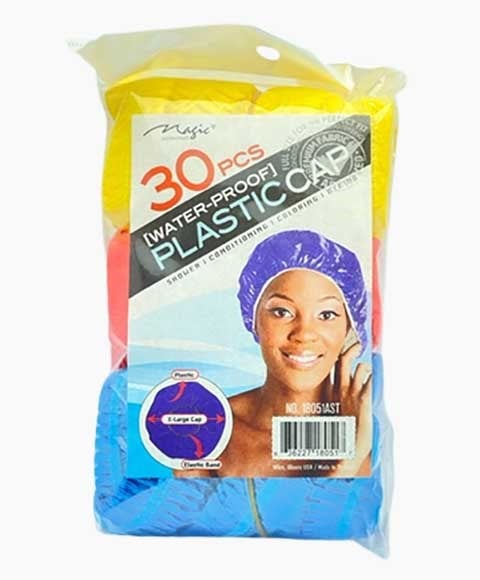 MAGIC COLLECTION WATER PROOF ELASTIC BAND PLASTIC CAPS 