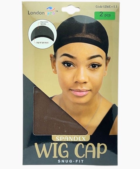 SPANDEX SNUG FIT WIG CAP BROWN 
