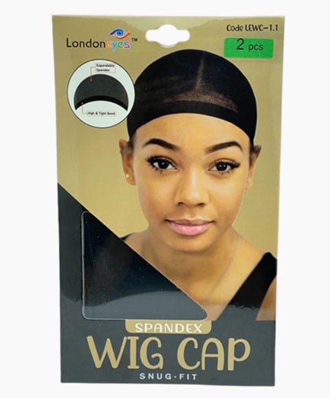 SPANDEX SNUG FIT WIG CAP BLACK 