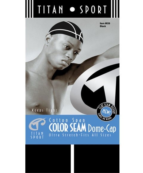 COLOR SEAM DOME CAP 638 BLACK 
