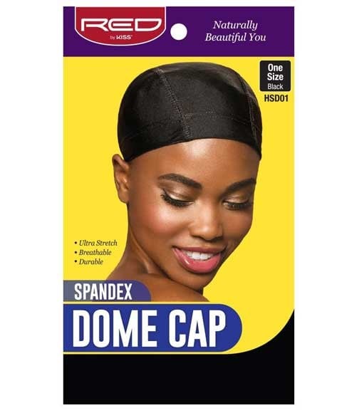 SPANDEX DOME CAP BLACK HSD01 