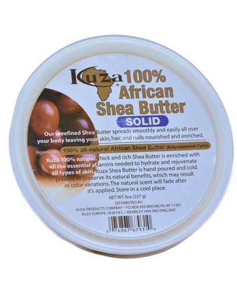 HUNDRED PERCENT AFRICAN YELLOW SHEA BUTTER SOLID 