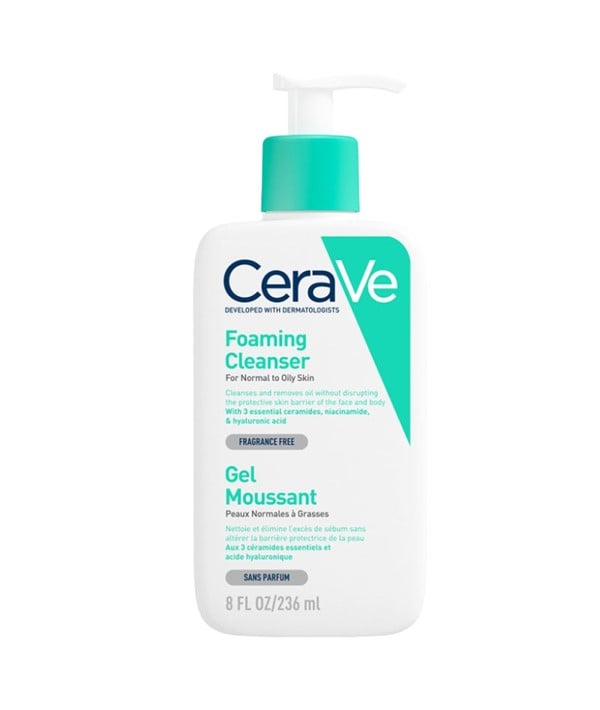CERAVE FOAMING CLEANSER FOR NORMAL TO OILY SKIN 