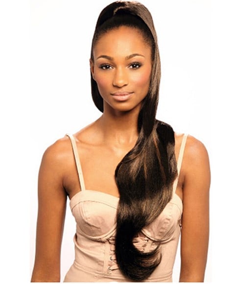 CHERISH SYN DRAWSTRING CANADA GIRL PONYTAIL 