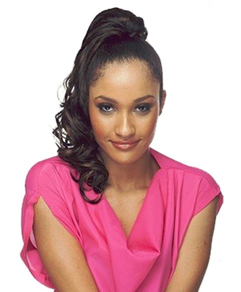 CHERISH SYN DRAWSTRING ITALIAN GIRL PONYTAIL 