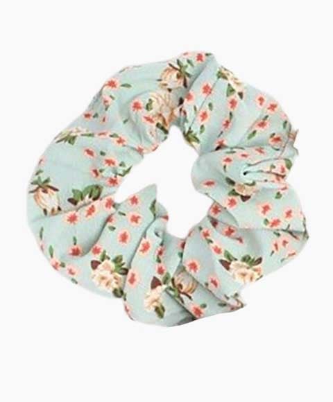 FLORAL PRINT REGULAR SCRUNCHIE 8390 