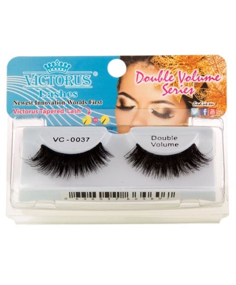 VICTORUS NATURAL TAPERED STRIP LASH VC 0037 BLACK 