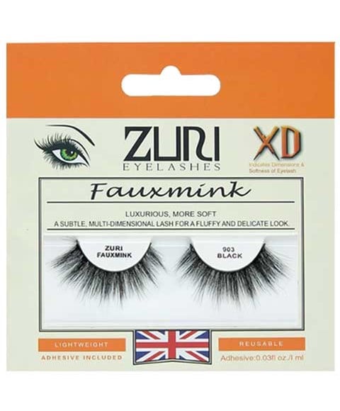 ZURI FAUXMINK EYELASHES 903 BLACK 