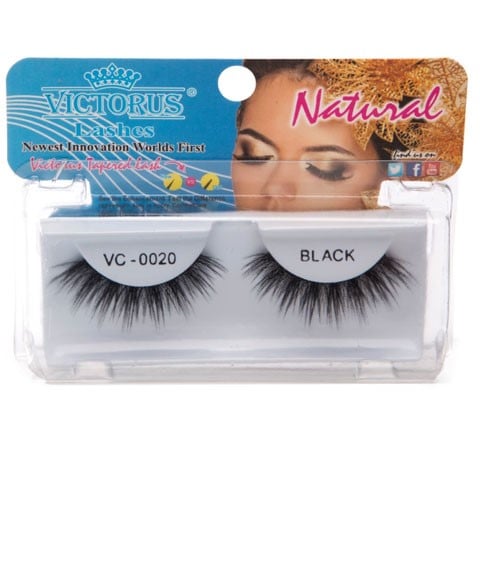 VICTORUS  EYE LASHES  VC 0020 BLACK  