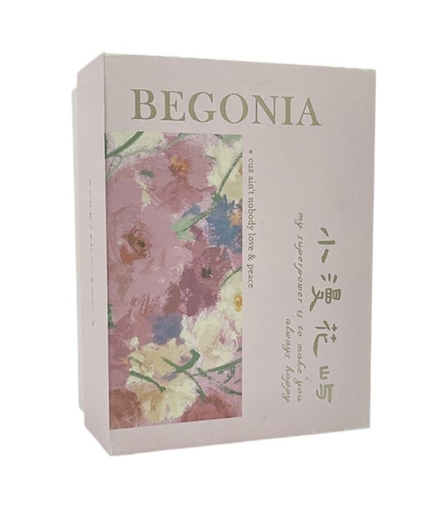 BEGONIA TEA CANDLE GIFT BOX 