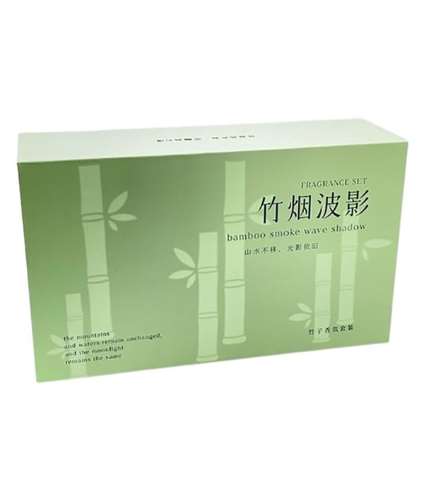 BAMBOO SMOKE WAVE SHADOW CANDLE GIFT BOX SET 