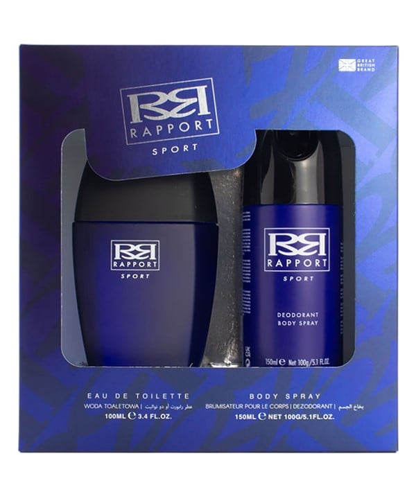 RAPPORT SPORT EDT AND BODY SPRAY DUO GIFT SET 