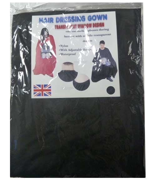 HAIR DRESSING TRANSPARENT WINDOW DESIGN GOWN  