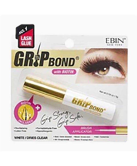 EBIN NEW YORK GRIP BOND BIOTIN WHITE LASH GLUE 