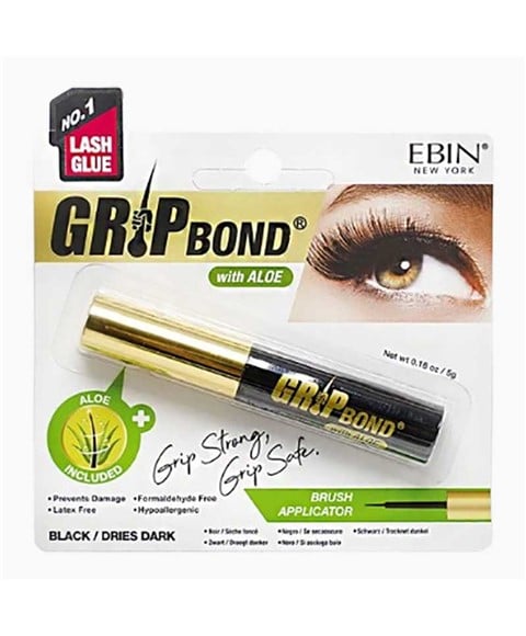 EBIN NEW YORK GRIP BOND ALOE BLACK LASH GLUE 