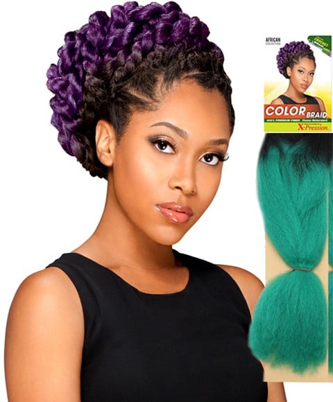 AFRICAN COLLECTION SYN COLOUR BRAID 