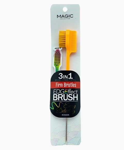 MAGIC COLLECTION 3 IN 1 EDGE EFFECT BRUSH FIRM BRISTLES ED