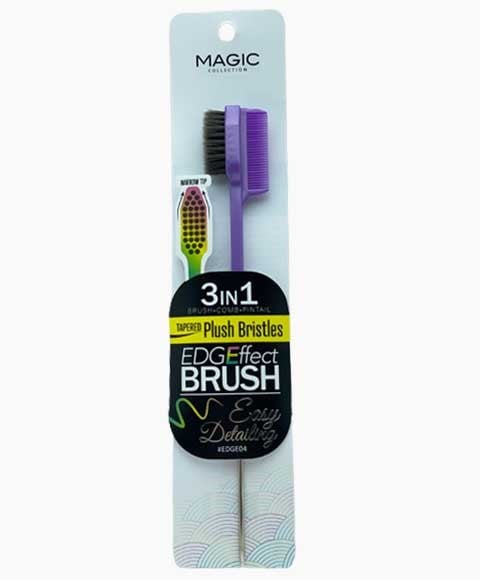 MAGIC COLLECTION 3 IN 1 EDGE EFFECT BRUSH PLUS BRISTLES ED