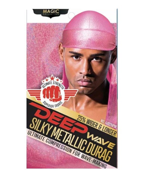 MAGIC COLLECTION DEEP WAVE SILKY METALLIC DURAG 4802HPIN 